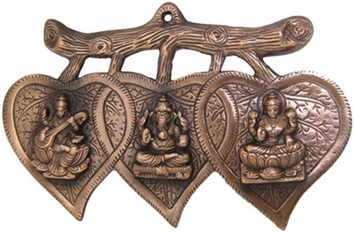 40% OFF on Divya Mantra Laxmi Ganesh Saraswati Wall Decorative antique Copper Finish Showpiece - 19.4 cm 40% OFF on Divya Mantra Laxmi Ganesh Saraswati Wall Decorative antique Copper Finish Showpiece - 19.4 cm