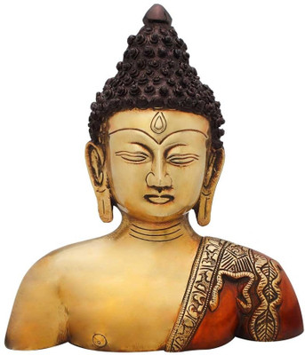 StatueStudio Buddha Bust Red White Showpiece - 25.4 cm StatueStudio Buddha Bust Red White Showpiece - 25.4 cm
