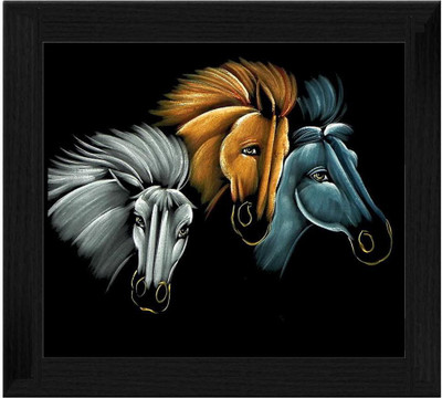 44% OFF on Ellicon B25 Horse Painting Showpiece - 19.5 cm