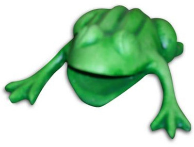 31% OFF on Earth Tabletop of Frog Paper Weight Cum Card Holder Showpiece - 5.08 cm