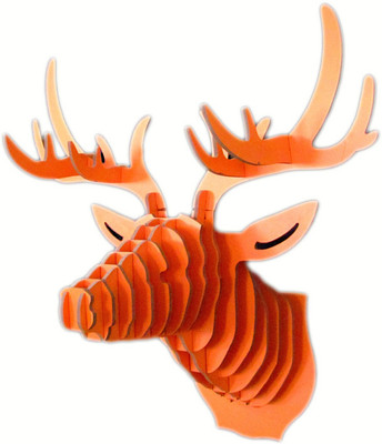 37% OFF on Panache Animal Head AH005-Orange Showpiece - 80 cm