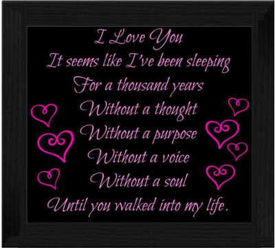 44% OFF on Ellicon B191 I Love Quotes Showpiece - 19.5 cm