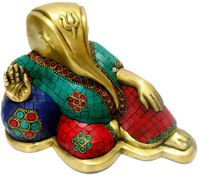 Collectible India Awesome Ganesha Statue Inlay Stone Hand work Quality Product Showpiece - 14.399999999999999 cm Collectible India Awesome Ganesha Statue Inlay Stone Hand work Quality Product Showpiece - 14.399999999999999 cm