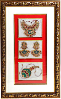 30% OFF on Aapno Rajasthan Hand Painted Marble Wall Hanging Showpiece - 38.1 cm