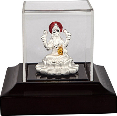 22% OFF on Siri Creations 999 Pure Silver Lakshmi Idol with Acralyic Base and enamel Showpiece - 5.5 cm Silver, Silver 22% OFF on Siri Creations 999 Pure Silver Lakshmi Idol with Acralyic Base and enamel Showpiece - 5.5 cm Silver, Silver