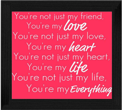 44% OFF on Ellicon B252 Love Quotes Showpiece - 19.5 cm