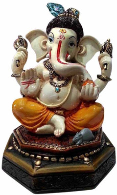 55% OFF on Earth Statue Ganesha with Morpankh Showpiece - 17.78 cm 55% OFF on Earth Statue Ganesha with Morpankh Showpiece - 17.78 cm