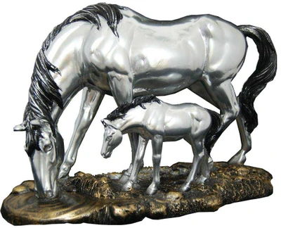60% OFF on Divya Mantra Beautiful Horse with Baby in Premium silver Finish Showpiece - 20.5 cm 60% OFF on Divya Mantra Beautiful Horse with Baby in Premium silver Finish Showpiece - 20.5 cm