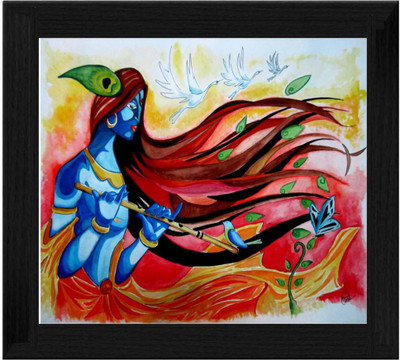 44% OFF on Ellicon B96 Krishna Painting Showpiece - 19.5 cm