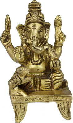 20% OFF on Exotic India Lord Ganesha Seated on Chowki (Small Sculpture) Showpiece - 6.35 cm 20% OFF on Exotic India Lord Ganesha Seated on Chowki (Small Sculpture) Showpiece - 6.35 cm