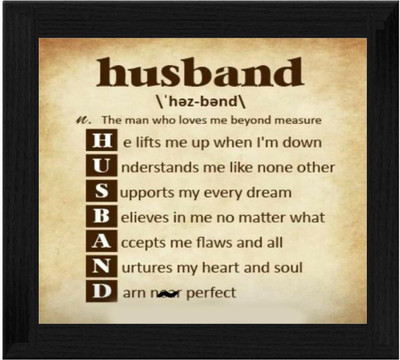 44% OFF on Ellicon B599 Husband Quotes Showpiece - 19.5 cm