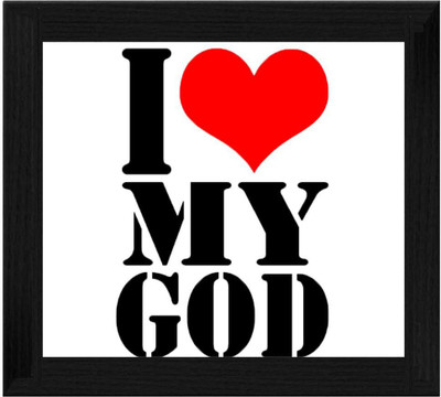 44% OFF on Ellicon B123 I Love My God Showpiece - 19.5 cm