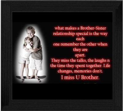 44% OFF on Ellicon B442 I Miss You Brother Showpiece - 19.5 cm