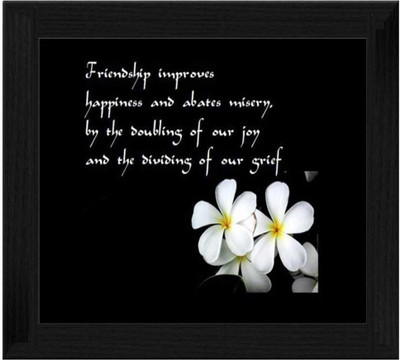 44% OFF on Ellicon B197 Best Friend Quotes Showpiece - 19.5 cm