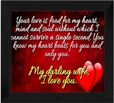 44% OFF on Ellicon B623 My Darling Wife I Love You Showpiece - 19.5 cm