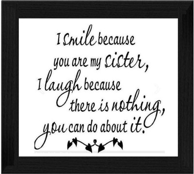 44% OFF on Ellicon B526 I Smile Because U Are My Sister Showpiece - 19.5 cm