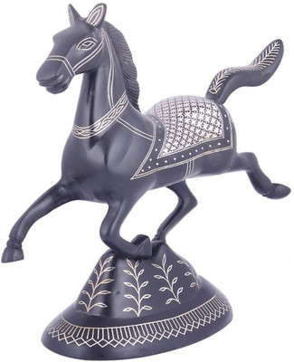 Sheela's Arts & Crafts Showpiece - 18 cm Silver, Black