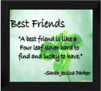 44% OFF on Ellicon B213 Best Friend Forever Quotes Showpiece - 19.5 cm