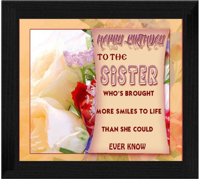 44% OFF on Ellicon B550 Sister Quotes Showpiece - 19.5 cm