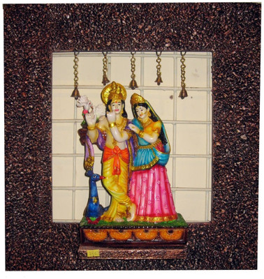 16% OFF on Krafthub Radha Krishna Standing With Peacock And Turtle Doves On Stone Studded Frame Showpiece - 61 cm 16% OFF on Krafthub Radha Krishna Standing With Peacock And Turtle Doves On Stone Studded Frame Showpiece - 61 cm