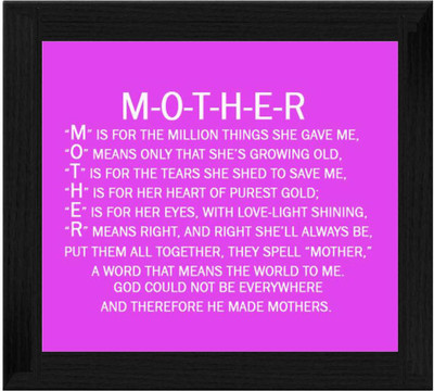 44% OFF on Ellicon B315 Mother Quotes Showpiece - 19.5 cm