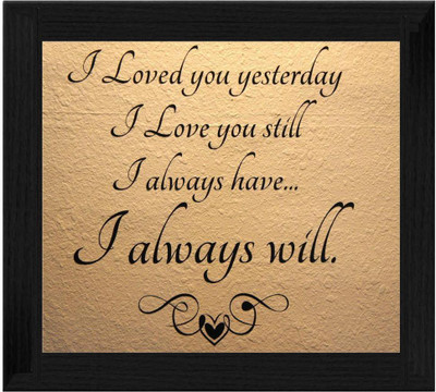 44% OFF on Ellicon B297 I Love You Quotes Showpiece - 19.5 cm