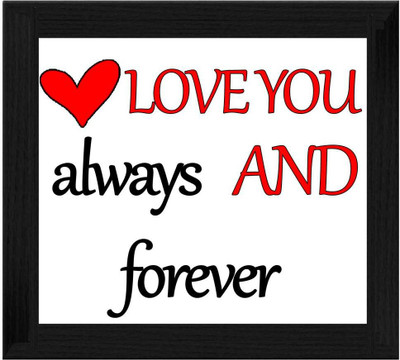 44% OFF on Ellicon B263 Love U Always And Forever Showpiece - 19.5 cm