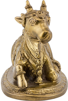 33% OFF on Prachin Bnz Nandi W/Base Showpiece - 11 cm 33% OFF on Prachin Bnz Nandi W/Base Showpiece - 11 cm