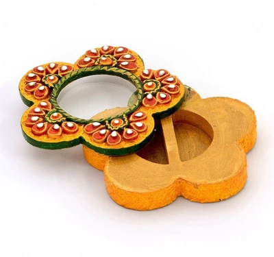 50% OFF on Home India Exclusive Kundan Meenakari Flower Container 248 Showpiece - 2.54 cm 50% OFF on Home India Exclusive Kundan Meenakari Flower Container 248 Showpiece - 2.54 cm