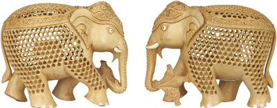 19% OFF on Exotic India Elephant in Elephant Pair (In Lattice) Showpiece - 15.24 cm 19% OFF on Exotic India Elephant in Elephant Pair (In Lattice) Showpiece - 15.24 cm