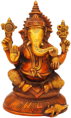 StatueStudio Ganesha Red Showpiece - 20.32 cm StatueStudio Ganesha Red Showpiece - 20.32 cm