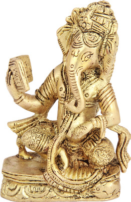 20% OFF on Adaa Brass - Reading Ganesha Showpiece - 9.144 cm