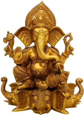 20% OFF on StatueStudio Ganesha Sitting On Elephant Trunk Base Showpiece - 43.18 cm 20% OFF on StatueStudio Ganesha Sitting On Elephant Trunk Base Showpiece - 43.18 cm