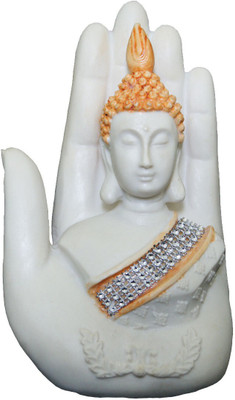 56% OFF on Divya Mantra Divya Buddha in Palm Statue Beautiful White & Golden Finish Showpiece - 18.5 cm 56% OFF on Divya Mantra Divya Buddha in Palm Statue Beautiful White & Golden Finish Showpiece - 18.5 cm