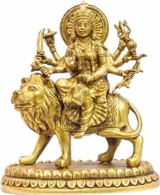 StatueStudio Durga Golden Showpiece - 25.4 cm StatueStudio Durga Golden Showpiece - 25.4 cm