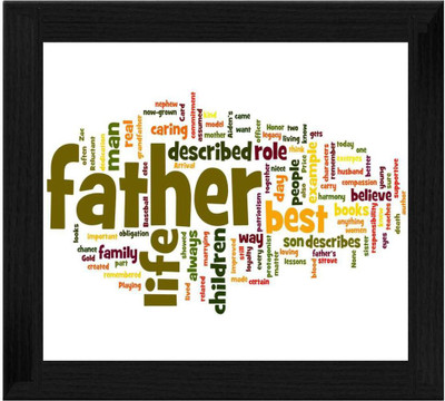 44% OFF on Ellicon B398 Father Day Word Showpiece - 19.5 cm