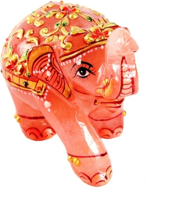 10% OFF on Treasure Hunt Rose Qartz Stone Elephant Showpiece - 7.5 cm 10% OFF on Treasure Hunt Rose Qartz Stone Elephant Showpiece - 7.5 cm