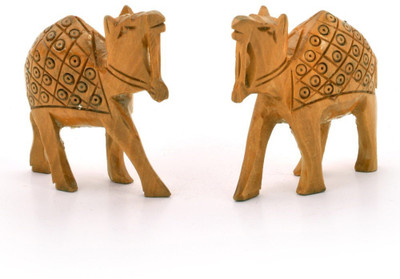 50% OFF on Home India Hand Carved Camel Pair Handicraft Gift -128 Showpiece - 7.62 cm 50% OFF on Home India Hand Carved Camel Pair Handicraft Gift -128 Showpiece - 7.62 cm