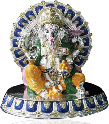 Treta in Sterling Silver Ganesha Showpiece - 18 cm Treta in Sterling Silver Ganesha Showpiece - 18 cm