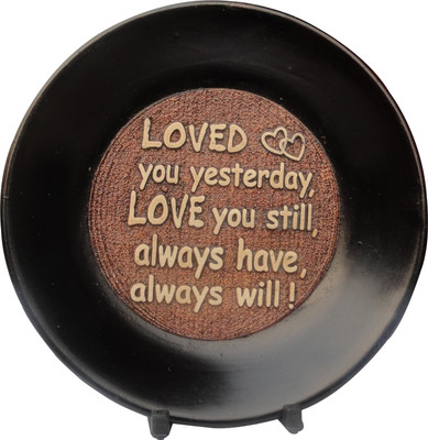 67% OFF on Tiedribbons Loved You Yesterday Plaque Valentine Day Gifts Showpiece - 17 cm