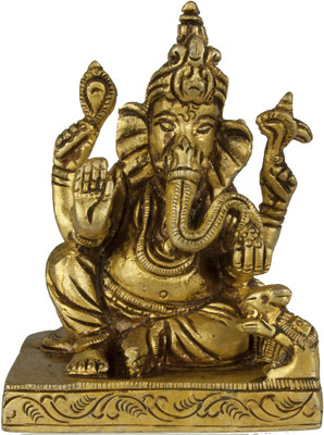 20% OFF on Exotic India Four Armed Seated Ganesha Showpiece - 7.111999999999999 cm
