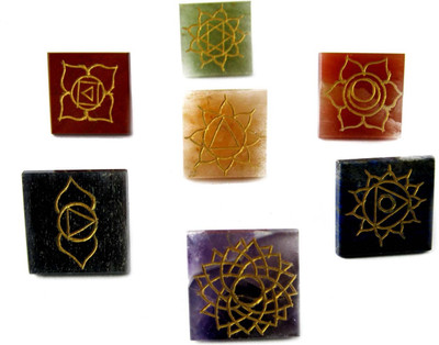 46% OFF on Eshoppee 7 CHAKRA PYRAMIDS REIKI SYMBOLS ENGRAVED SET 7 PCS SET (3X2.5CM) , 7 Chakra Balancing Set 7 CHAKRA PYRAMIDS SET , FENGSHUI CRYSTALS, CHAKRA SET Showpiece - 2.5 cm