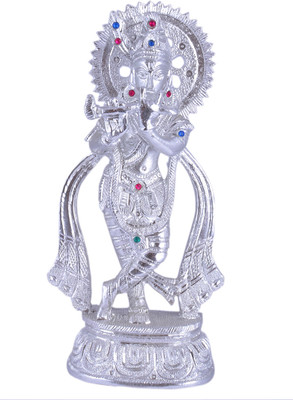 40% OFF on Lime Silver Flute Krishna Showpiece - 12 cm