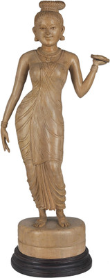 20% OFF on Exotic India A Nair Lady with Puja Thali Showpiece - 69.85 cm