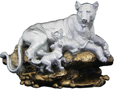 60% OFF on Divya Mantra Beautiful Tiger with Cubs in Premium silver Finish Showpiece - 19.5 cm 60% OFF on Divya Mantra Beautiful Tiger with Cubs in Premium silver Finish Showpiece - 19.5 cm