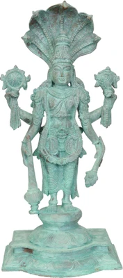 20% OFF on Exotic India Chaturbhuja Sthanaka Vishnu with Shesha Atop Showpiece - 38.1 cm 20% OFF on Exotic India Chaturbhuja Sthanaka Vishnu with Shesha Atop Showpiece - 38.1 cm