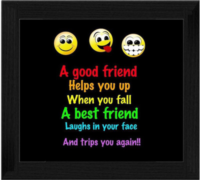 44% OFF on Ellicon B200 Best Friends Quotes Showpiece - 19.5 cm