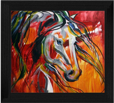 44% OFF on Ellicon B2 Art Modern Horse Painting Showpiece - 19.5 cm
