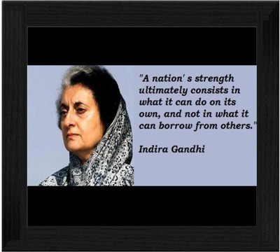 44% OFF on Ellicon B452 Indira Gamdhi Quotes Showpiece - 19.5 cm