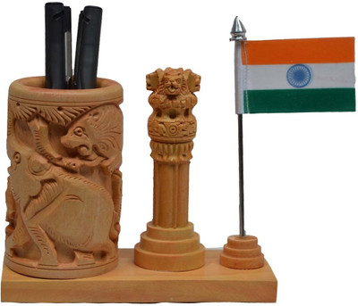 60% OFF on eCraftIndia National Flag 1 Compartments Wooden Pen Stand 60% OFF on eCraftIndia National Flag 1 Compartments Wooden Pen Stand